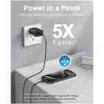 Type C Charger Fast Charging, USB C Charger Block, 2-Pack 25W Phone Super Fast Charger with 6Ft USB-C Cable Compatible with iPhone 15/16/Plus/Pro/Pro Max, Galaxy S25/S24/Plus/Ultra
