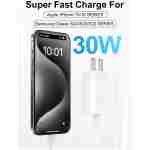 Type C Charger Fast Charging, USB C Charger Block, 2-Pack 25W Phone Super Fast Charger with 6Ft USB-C Cable Compatible with iPhone 15/16/Plus/Pro/Pro Max, Galaxy S25/S24/Plus/Ultra