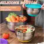 Umite Chef Mixing Bowls with Airtight Lids, 26Pcs Stainless Steel Bowls Set, 3 Grater Attachments & Colorful Non-Slip Bottoms Size 7, 4, 2.5, 2.0,1.5, 1QT, Great for Mixing &...