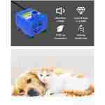 升级版宠物饮水器，84 盎司/2.5 升自动猫狗饮水器，静音电动饮水碗，带智能泵和 LED 指示灯以及 3 个猫狗替换过滤器