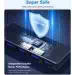 USB 3.0 集线器，4 端口 USB 分配器扩展器便携式适配器多端口数据中心，适用于笔记本电脑、Xbox、闪存驱动器、HDD、控制台、相机、键盘、鼠标 Windows、Mac OS PC，不设计用于...