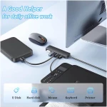 USB 3.0 Hub, VIENON 4-Port USB Hub USB Splitter USB Expander for Laptop, Xbox, Flash Drive, HDD, Console, Printer, Camera,Keyborad, Mouse(Not for Charging)