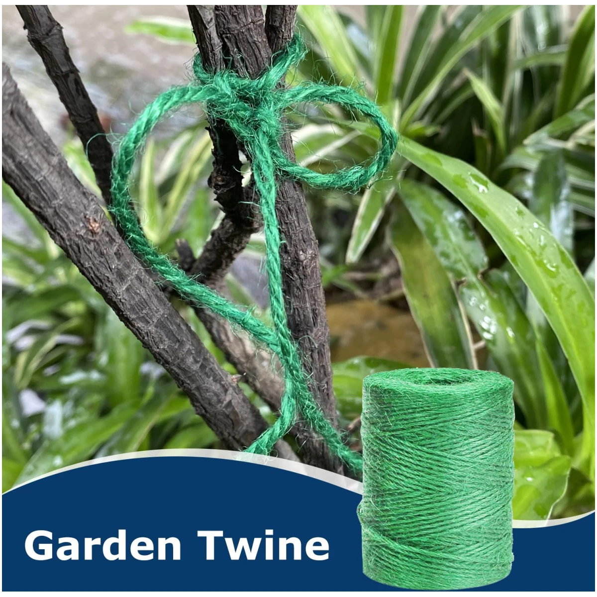 Vanhench 805ft Garden Twine, Green Twine String for Gardening Tomato Climbing Plant Tie Floristry Arts & Crafts Supplies, Hanging Planter Basket, Greenhouse Plant Accessories...