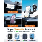 VANMASS 【85+LBS Strongest Suction & Military-Grade 2025 Ultimate Car Phone Mount【Patent & Safety Certs】 Cell Phone Holder Truck Stand for Dashboard Windshield Vent for iPhone 16...