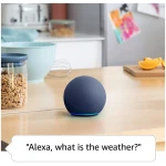 Vibrant sounding Alexa speaker, Great for bedrooms, dining rooms and offices, Glacier White