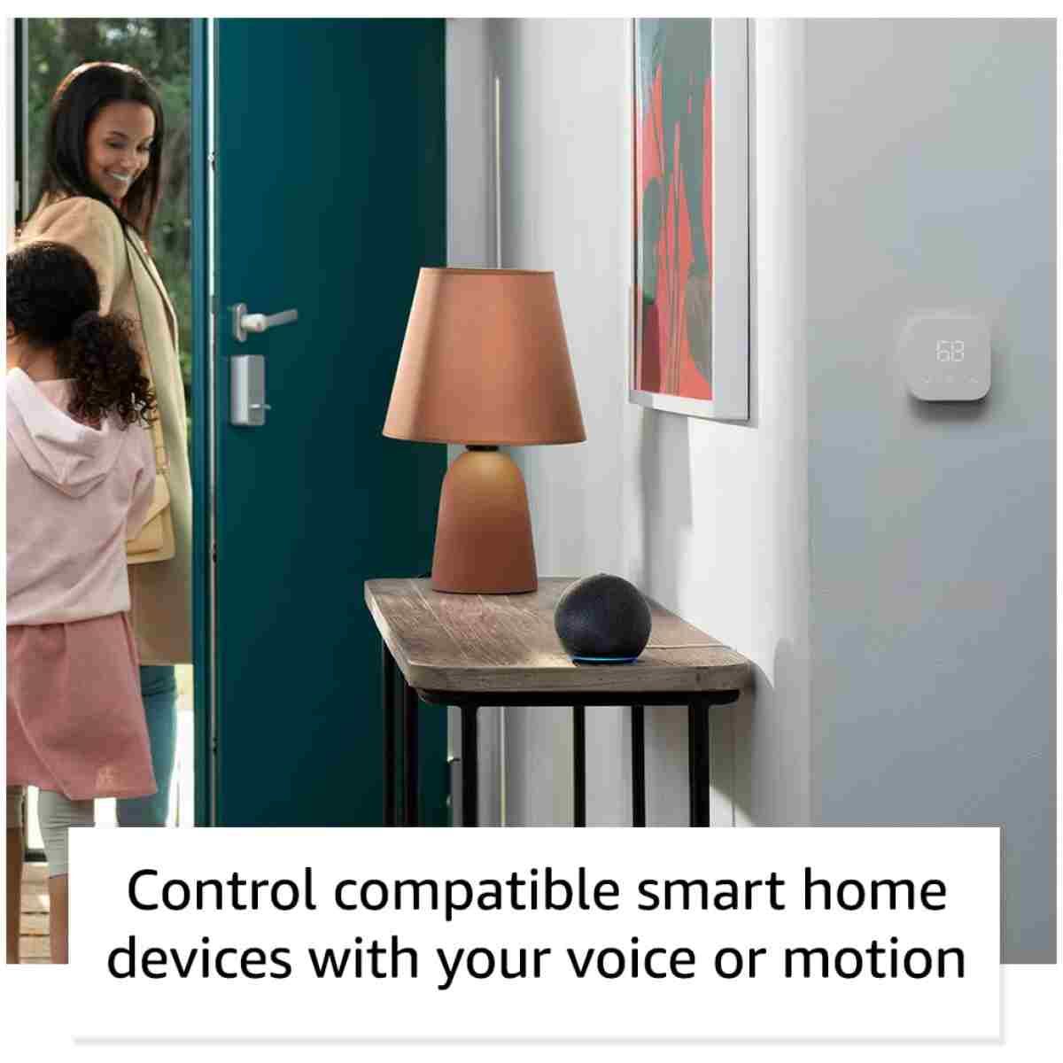 Vibrant sounding Alexa speaker, Great for bedrooms, dining rooms and offices, Glacier White