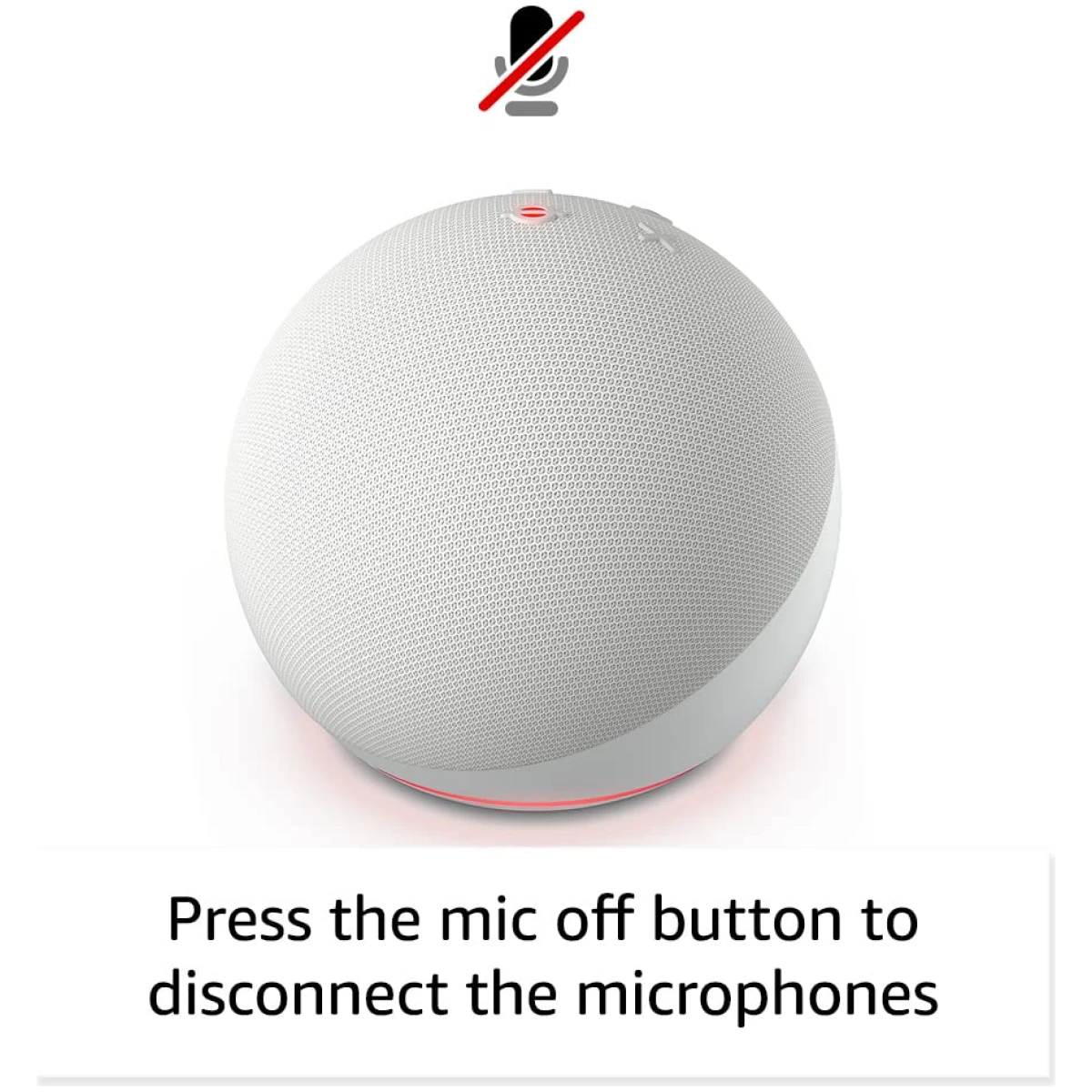 Vibrant sounding Alexa speaker, Great for bedrooms, dining rooms and offices, Glacier White