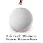 Vibrant sounding Alexa speaker, Great for bedrooms, dining rooms and offices, Glacier White