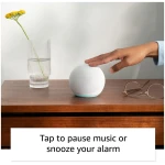 Vibrant sounding Alexa speaker, Great for bedrooms, dining rooms and offices, Glacier White
