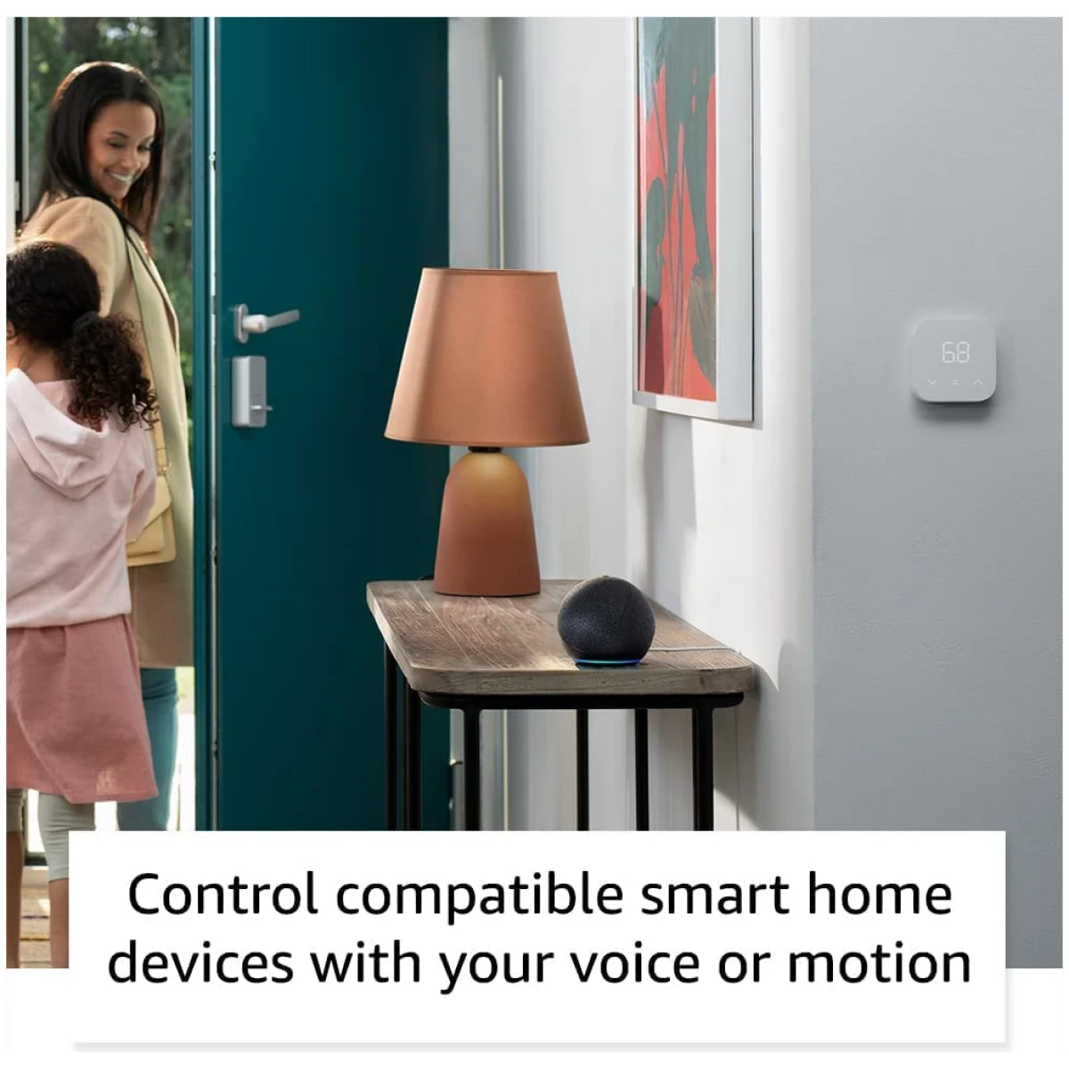 Vibrant sounding Alexa speaker, Great for bedrooms, dining rooms and offices, Glacier White