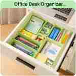 Vtopmart 25 PCS Plastic Drawer Organizers Set, 4-Size Versatile Bathroom and Vanity Drawer Organizer Trays, Storage Bins for Makeup, Bedroom, Kitchen Gadgets Utensils and Office