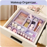 Vtopmart 25 PCS Plastic Drawer Organizers Set, 4-Size Versatile Bathroom and Vanity Drawer Organizer Trays, Storage Bins for Makeup, Bedroom, Kitchen Gadgets Utensils and Office