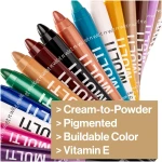 wet n wild Color Icon Cream Eyeliner Eyeshadow DMulti-Stick, Moisturizing, Nourishing Velvety Cream-to-Powder Buildable & Blendable Formula, Cruelty-Free & Vegan - Golden Rush Hour