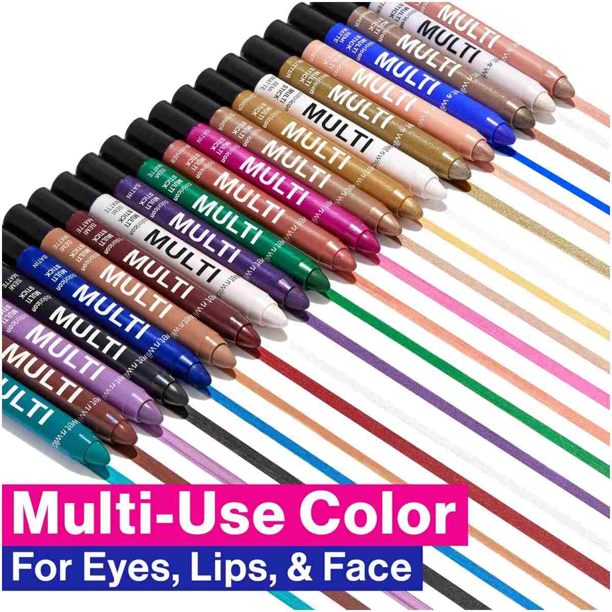 wet n wild Color Icon Cream Eyeliner Eyeshadow Multi-Stick, Moisturizing, Nourishing Velvety Cream-to-Powder Buildable & Blendable Formula, Cruelty-Free & Vegan - Blue Me Away
