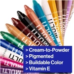 wet n wild Color Icon Cream Eyeliner Eyeshadow Multi-Stick, Moisturizing, Nourishing Velvety Cream-to-Powder Buildable & Blendable Formula, Cruelty-Free & Vegan - Blue Me Away