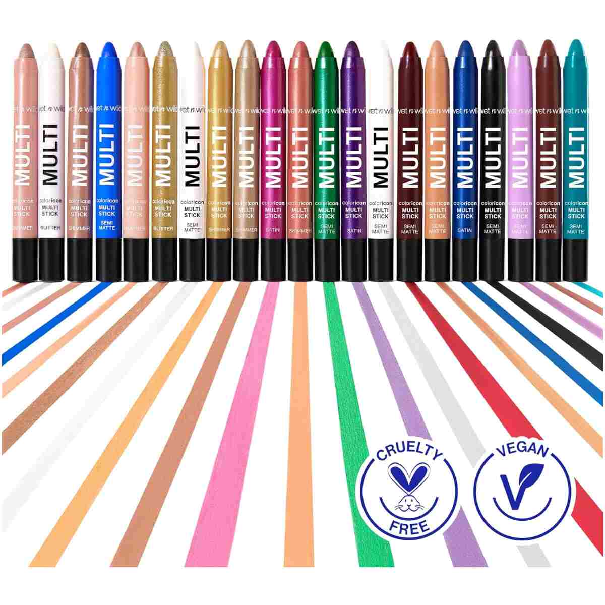 wet n wild Color Icon Cream Eyeliner Eyeshadow Multi-Stick, Moisturizing, Nourishing Velvety Cream-to-Powder Buildable & Blendable Formula, Cruelty-Free & Vegan - Blue Me Away