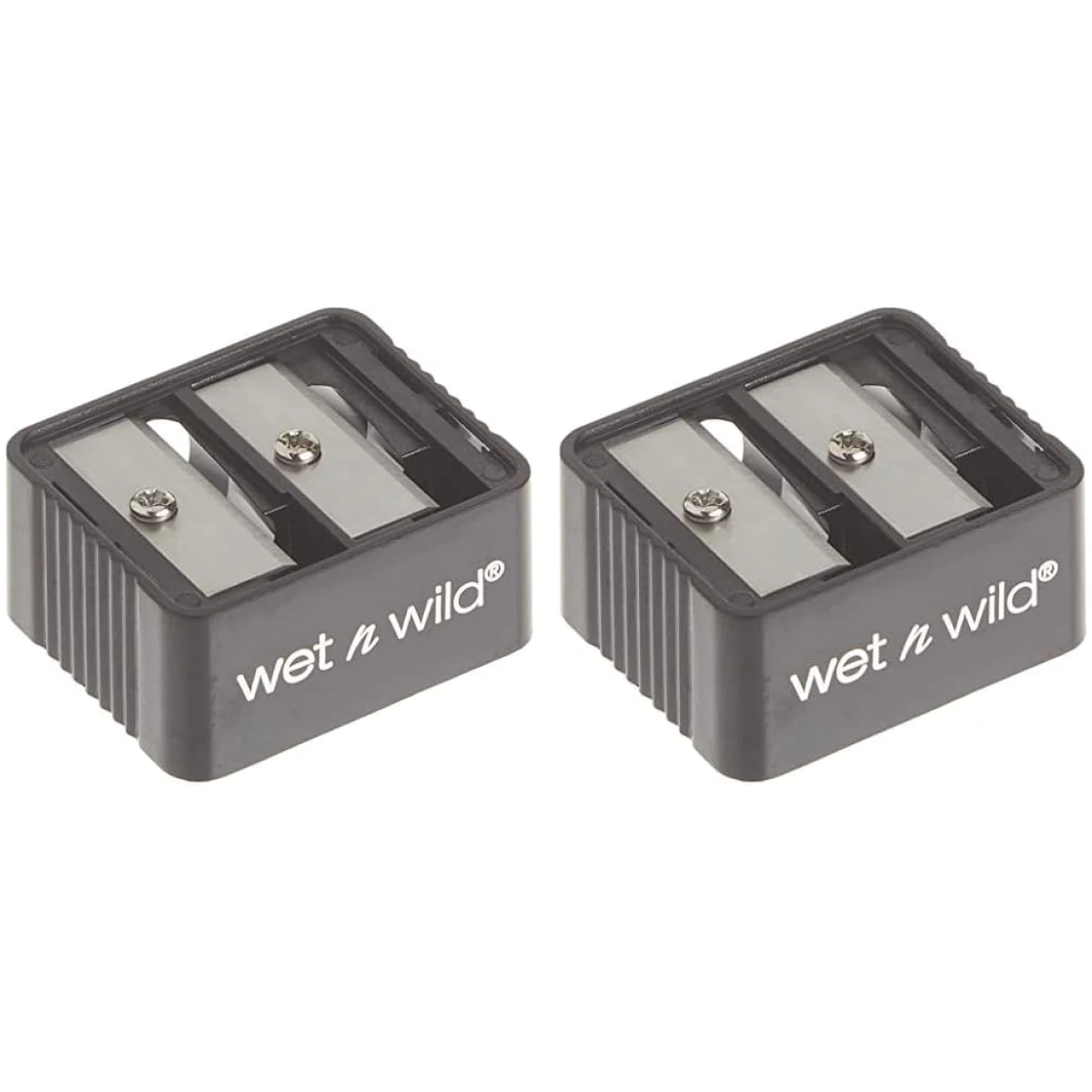 wet n wild Dual Pencil Sharpener Dual-Pencil Eyeliner Pencil Sharpener | Convenient | Essential Tool | Sharpens | Easy to Clean | Travel-Friendly | Compact (Pack of 2)