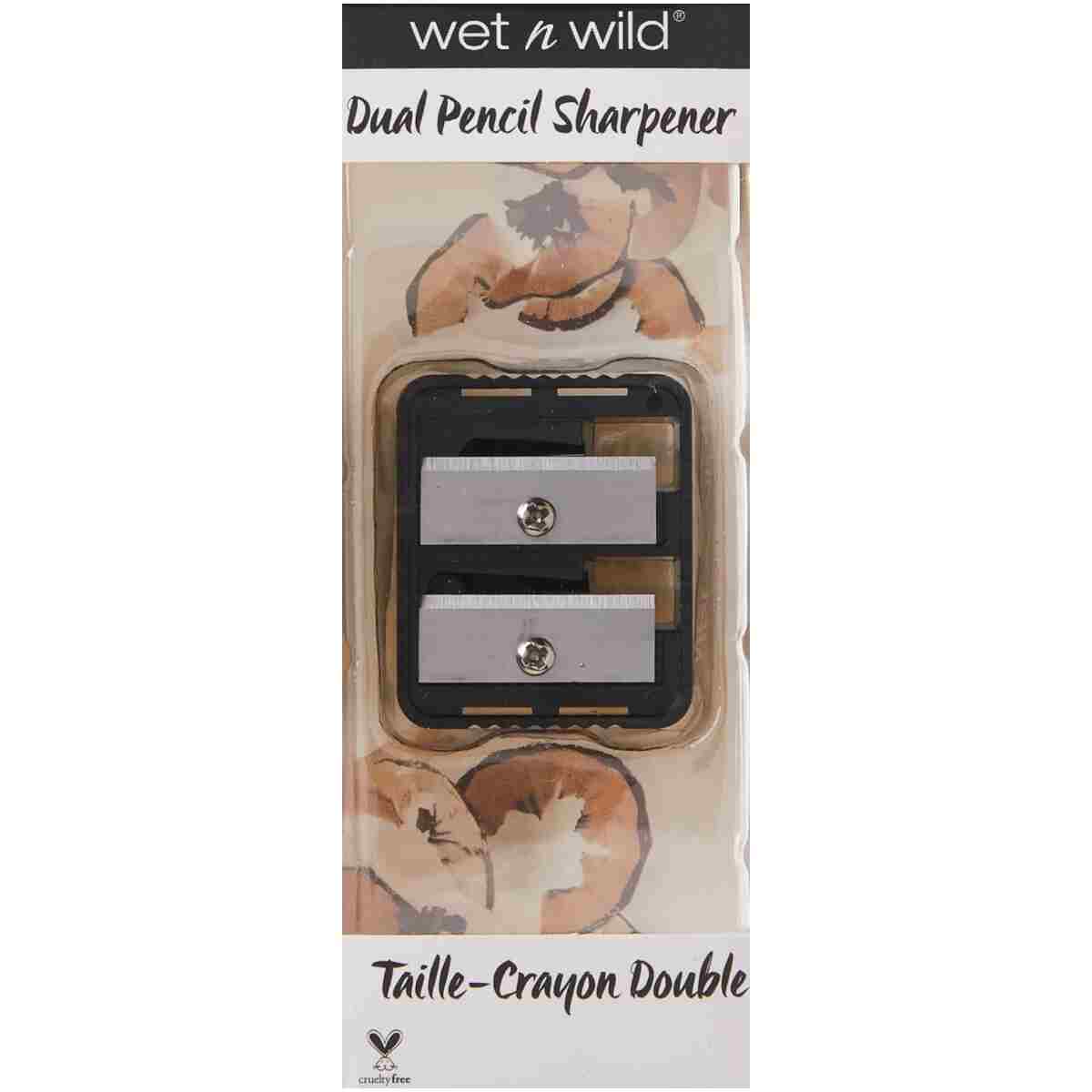 wet n wild Dual Pencil Sharpener Dual-Pencil Eyeliner Pencil Sharpener | Convenient | Essential Tool | Sharpens | Easy to Clean | Travel-Friendly | Compact (Pack of 2)