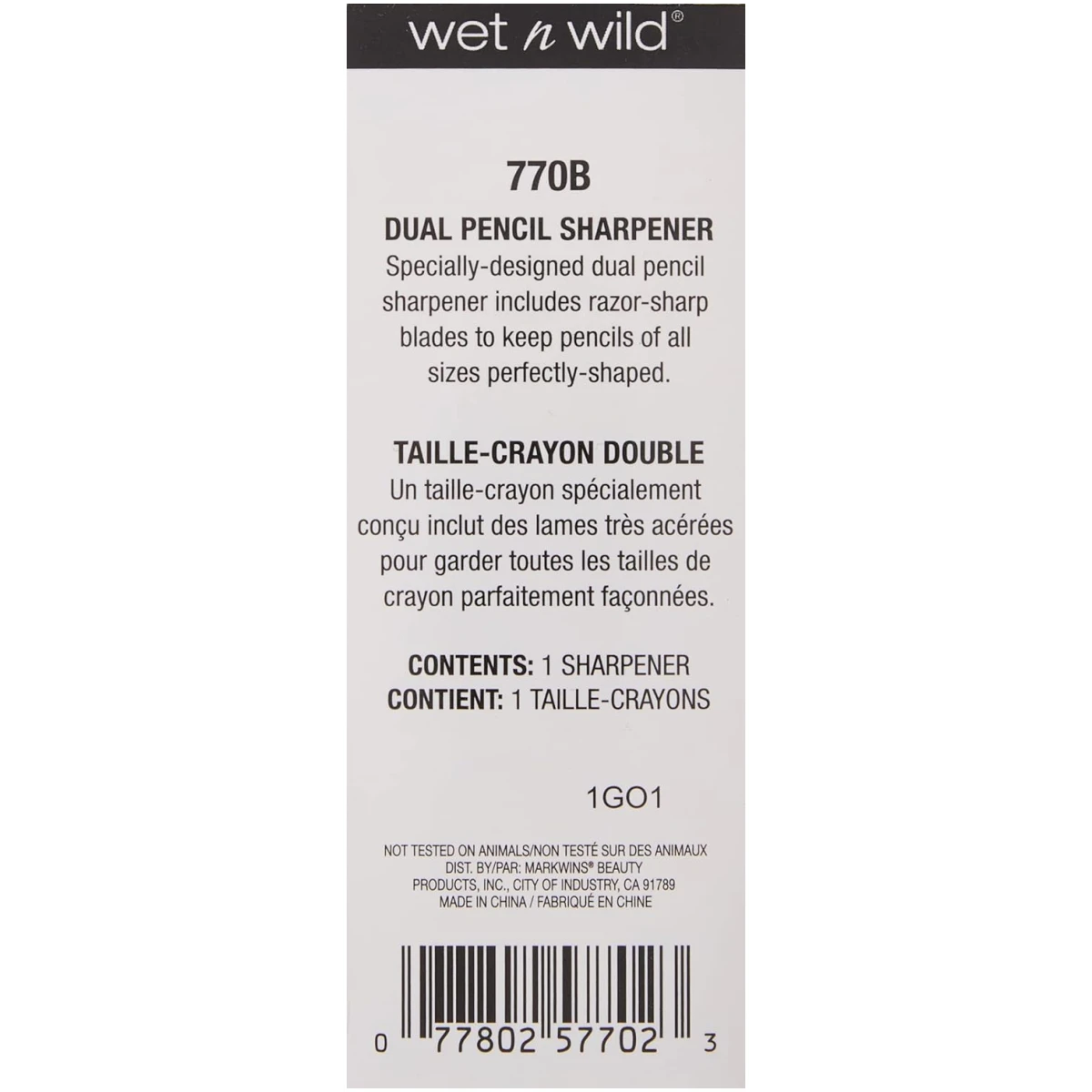 wet n wild Dual Pencil Sharpener Dual-Pencil Eyeliner Pencil Sharpener | Convenient | Essential Tool | Sharpens | Easy to Clean | Travel-Friendly | Compact (Pack of 2)