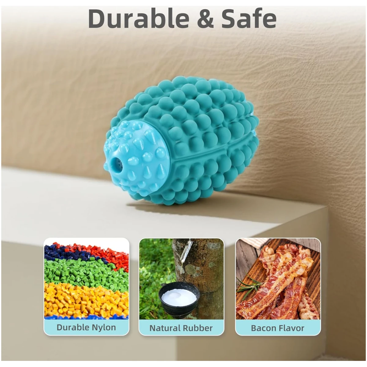 WinTour Tough Dog Toys for Aggressive Chewers, Indestructible Dog Chewers for Medium & Large Breeds, Squeaky Durable Chew Toys to Keep Them Busy, Reduce Boredom, Teeth Cleaning,...