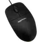 Wired Keyboard and Mouse Bundle, Full-Sized, QWERTY Layout, Black