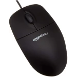 Wired Keyboard and Mouse Bundle, Full-Sized, QWERTY Layout, Black
