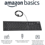 Wired Keyboard, Full-Sized, QWERTY Layout, Black