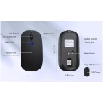 Wireless Bluetooth Mouse Rechargeable Laptop Mice with LED Use Portable(BT5.2 and USB 2.4G) Dual Mode Connection Silent Slim Computer Mouse for Laptop/iPad Tablet/Apple...