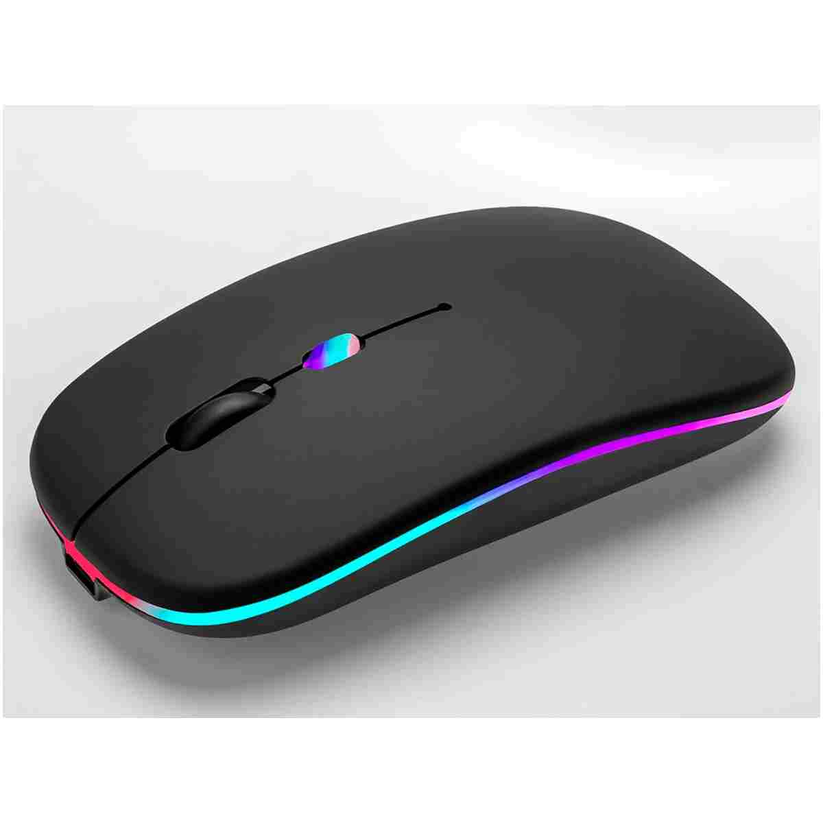 Wireless Bluetooth Mouse Rechargeable Laptop Mice with LED Use Portable(BT5.2 and USB 2.4G) Dual Mode Connection Silent Slim Computer Mouse for Laptop/iPad Tablet/Apple...