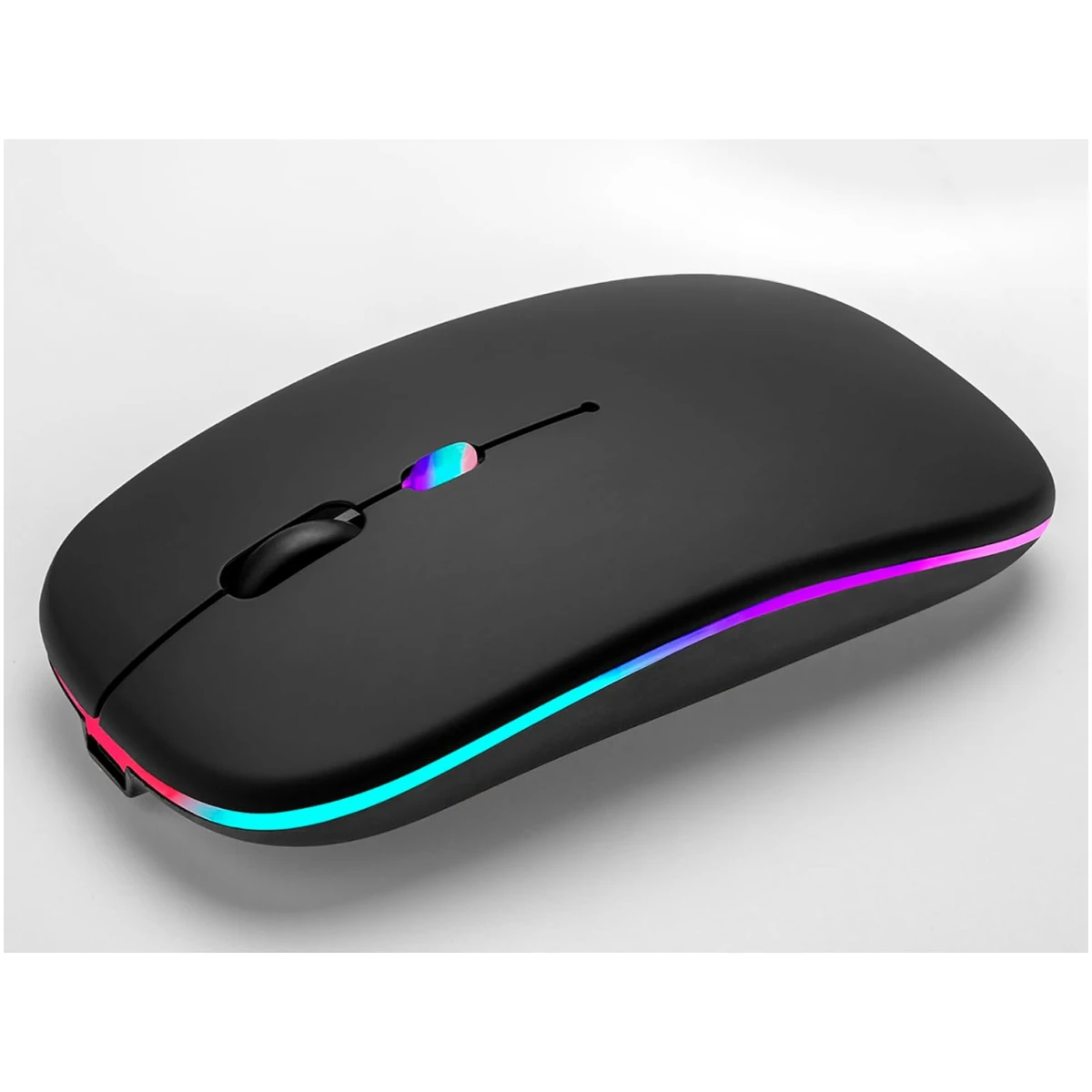 Wireless Bluetooth Mouse Rechargeable Laptop Mice with LED Use Portable(BT5.2 and USB 2.4G) Dual Mode Connection Silent Slim Computer Mouse for Laptop/iPad Tablet/Apple...
