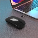 Wireless Bluetooth Mouse Rechargeable Laptop Mice with LED Use Portable(BT5.2 and USB 2.4G) Dual Mode Connection Silent Slim Computer Mouse for Laptop/iPad Tablet/Apple...