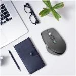 Wireless Bluetooth Side Scroll Mouse with Multi-Device, Ergonomic Computer Mice with Smart Flying Scroll, Quiet Click for Computer, Laptop, iPad, Tablet, MacBook
