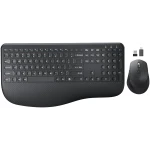 Wireless Keyboard and Mouse Combo, EDJO 2.4G Full-Sized Ergonomic Computer Keyboard with Wrist Rest and 3 Level DPI Adjustable Wireless Mouse for Windows, Mac OS Desktop/Laptop/PC