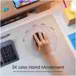 Wireless Mouse, D-09 Computer Mouse USB Cordless Mice for Laptop, Ergo Grips, Lightspeed 5-Level 2400 DPI, 16 Months Battery, Portable for PC Mac Chromebook (Black)