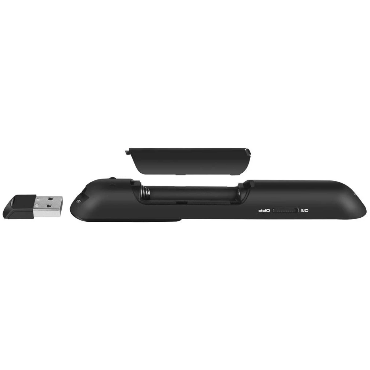 Wireless Presenter, Hyperlink Volume Control Presentation Clicker RF 2.4GHz USB PowerPoint Clicker Presentation Remote Control Pointer Slide Advancer (Black)