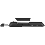 Wireless Presenter, Hyperlink Volume Control Presentation Clicker RF 2.4GHz USB PowerPoint Clicker Presentation Remote Control Pointer Slide Advancer (Black)