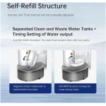 Wireless Smart Pet Water Fountain Automatic Water Change Intelligent System, Super Quiet Smart Cat Water Fountain, 180 Days Battery Life, 3L Large Capacity, Smart Pet Water...