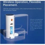 Wireless Smart Pet Water Fountain Automatic Water Change Intelligent System, Super Quiet Smart Cat Water Fountain, 180 Days Battery Life, 3L Large Capacity, Smart Pet Water...