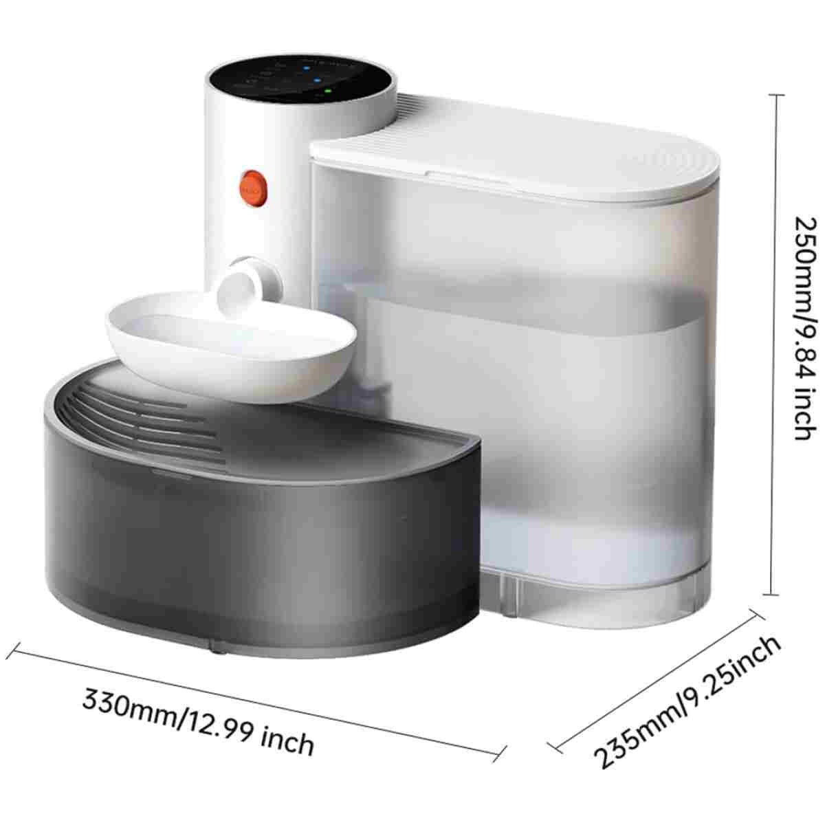 Wireless Smart Pet Water Fountain Automatic Water Change Intelligent System, Super Quiet Smart Cat Water Fountain, 180 Days Battery Life, 3L Large Capacity, Smart Pet Water...