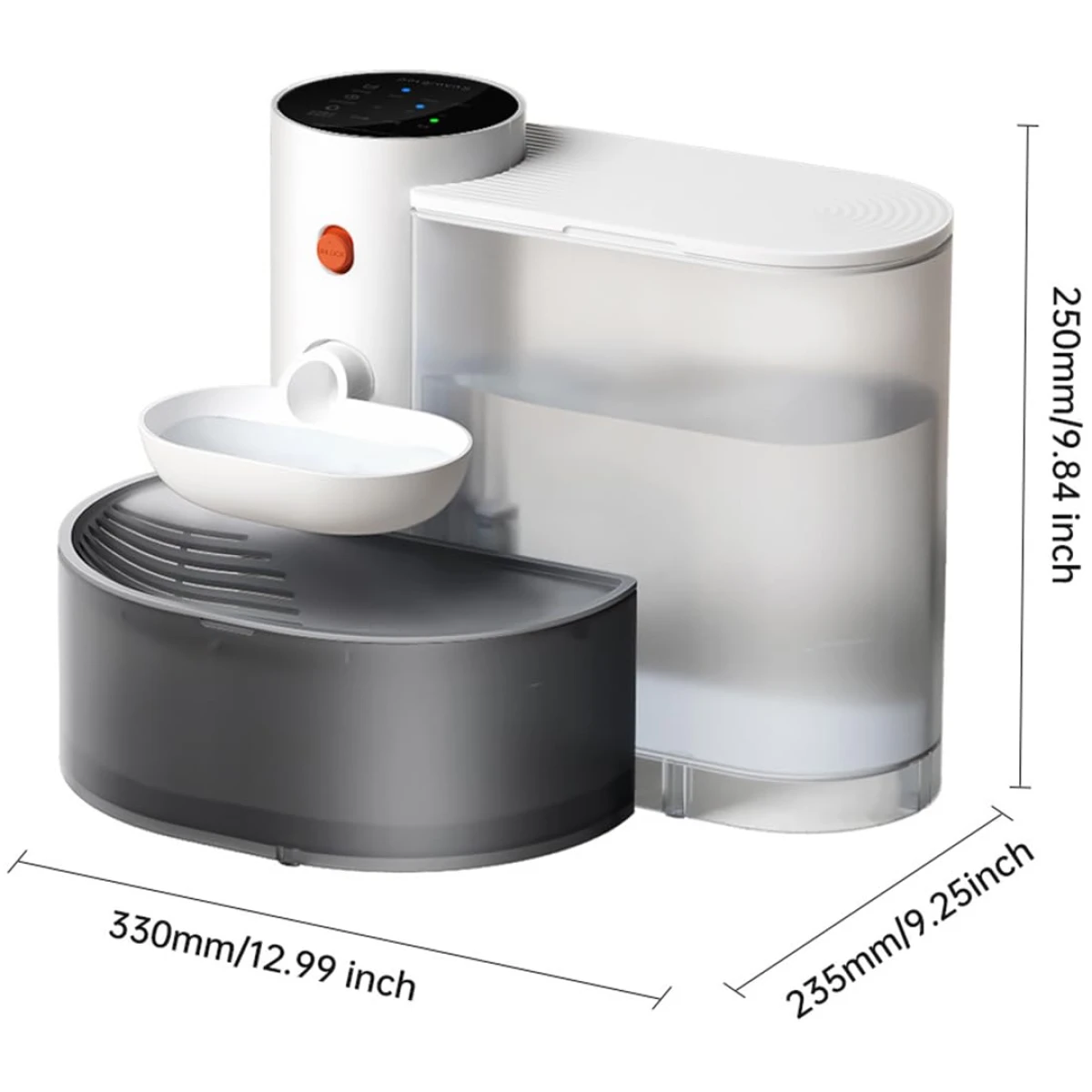 Wireless Smart Pet Water Fountain Automatic Water Change Intelligent System, Super Quiet Smart Cat Water Fountain, 180 Days Battery Life, 3L Large Capacity, Smart Pet Water...