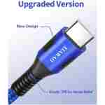 XIAWAO USB 转 USB C 数据线（6 件装，10 英尺 6 英尺），USB A 转 Type C 充电器快速充电线，适用于三星 Galaxy S23 S22 S21 S20 S10 S9 Note 20 10 A50 A51 A71 Moto G，适用于 iPhone 16...