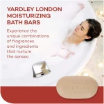 Yardley London Nourishing Bath Soap Bar Cocoa Butter, Helps Soften Dry Skin with Pure Cocoa Butter, Shea Butter & Vitamin E, 4.0 oz Bath Bar, 1 Soap Bar