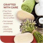 Yardley London Nourishing Bath Soap Bar Cocoa Butter, Helps Soften Dry Skin with Pure Cocoa Butter, Shea Butter & Vitamin E, 4.0 oz Bath Bar, 1 Soap Bar