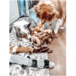ZippyPaws Skinny Peltz - No Stuffing Dog Toy Pack to Keep Them Busy, for Medium and Large Dogs, Squeaky Pet Toys, Unstuffed Chew Toys, Soft Plush Variety Pack, Fox, Raccoon, and...