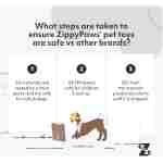 ZippyPaws Skinny Peltz - No Stuffing Dog Toy Pack to Keep Them Busy, for Medium and Large Dogs, Squeaky Pet Toys, Unstuffed Chew Toys, Soft Plush Variety Pack, Fox, Raccoon, and...