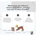 ZippyPaws Skinny Peltz - No Stuffing Dog Toy Pack to Keep Them Busy, for Medium and Large Dogs, Squeaky Pet Toys, Unstuffed Chew Toys, Soft Plush Variety Pack, Fox, Raccoon, and...
