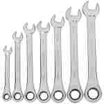 Metric Ratcheting Combination Wrench Set, 7-Piece