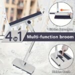 3-In-1 Foldable Broom with Dustpan Combo Set And 4-In-1 Floor Brush with Long Handle, 2-In-1 Efficient Cleaning Flexible Design Quick Dust Removal Dorm Room Essentials Good Helper for Home Office Cleaning, A Versatile Cleaning Tool Set. - Image 3