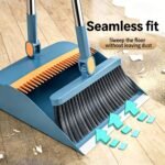 3-In-1 Foldable Broom with Dustpan Combo Set And 4-In-1 Floor Brush with Long Handle, 2-In-1 Efficient Cleaning Flexible Design Quick Dust Removal Dorm Room Essentials Good Helper for Home Office Cleaning, A Versatile Cleaning Tool Set. - Image 6