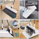 3-In-1 Foldable Broom with Dustpan Combo Set And 4-In-1 Floor Brush with Long Handle, 2-In-1 Efficient Cleaning Flexible Design Quick Dust Removal Dorm Room Essentials Good Helper for Home Office Cleaning, A Versatile Cleaning Tool Set. - Image 12